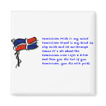 Dominican Pride w/ Flag Magnet