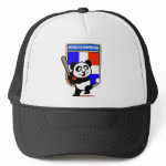 This cute little panda is ready to play for the Dominican team! Panda holds a bat and is about to swing at the ball. Great for fans of the Dominican Republic baseball team or Dominican baseball players.