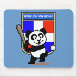 This cute little panda is ready to play for the Dominican team! Panda holds a bat and is about to swing at the ball. Great for fans of the Dominican Republic baseball team or Dominican baseball players.