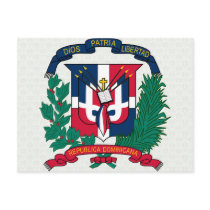 Dominican Republic Coat of Arms detail Post Card