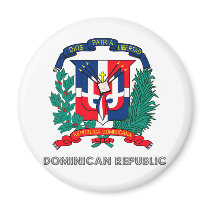 Dominican Republic Coat of Arms Refrigerator Magnet