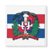 Dominican Republic Coat of Arms Fridge Magnets