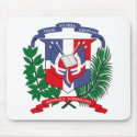 Dominican Republic Coat of Arms Mousepad by FlagTshirts Dominican Republic Coat of Arms Mousepad