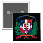 dominican republic emblem pinback button