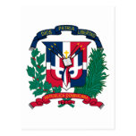 dominican republic emblem postcards