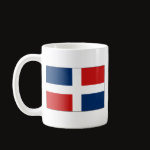 Dominican Republic Flag Map Classic Mug