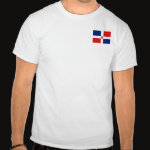 Dominican Republic Flag Map Basic T-Shirt