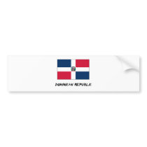 Dominican Republic Flag bumper stickers by flagshirt Dominican Republic Flag bumper stickers