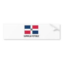 Dominican Republic Flag bumper stickers by flagshirt Dominican Republic Flag bumper stickers