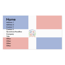Dominican Republic Flag business cards