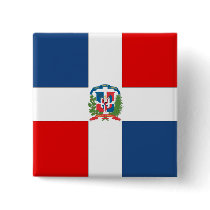 Dominican Republic Flag buttons by flagshirts Dominican Republic Flag buttons