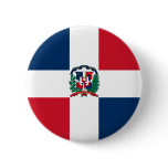 Dominican Republic Flag Button