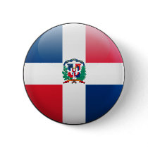 Dominican Republic Flag Pinback Button