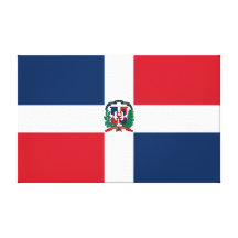 Dominican Republic Flag Canvas Prints