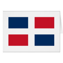 Dominican Republic flag Cards