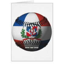 Dominican Republic Flag Covered Baseball cards by gabrielangel Dominican Republic Flag Covered Baseball cards