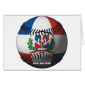 Dominican Republic Flag Covered Baseball cards