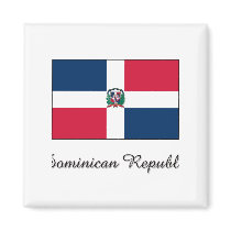 Dominican Republic Flag Design magnets
