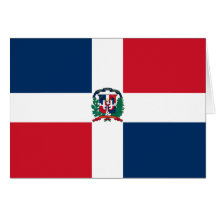 Dominican Republic Flag DO Greeting Card