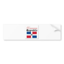 Dominican Republic Flag Gear bumper stickers by URBAN_world Dominican Republic Flag Gear bumper stickers