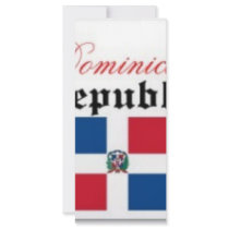 Dominican Republic Flag Gear rack cards