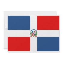 Dominican Republic Flag invitations