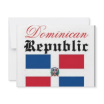 Dominican Republic flag Personalized Invitation