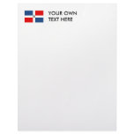 Dominican Republic Flag Custom Letterhead