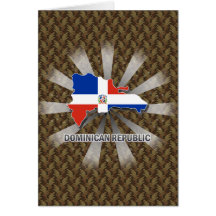Dominican Republic Flag Map 2.0 Cards