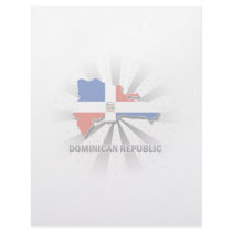 Dominican Republic Flag Map 2.0 Custom Letterhead