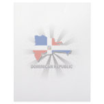 Dominican Republic Flag Map 2.0 Custom Letterhead