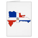 Dominican Republic flag map cards