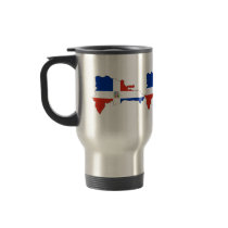 Dominican Republic Flag Map full size Coffee Mug