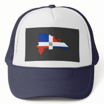 Dominican Republic flag map hats