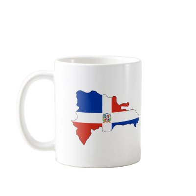 Dominican Republic flag map Mug by FlagStore