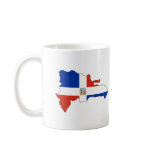 Dominican Republic flag map mugs