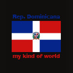 Dominican Republic Flag Map Text Ladies Baby Doll