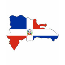 Dominican Republic flag map t-shirts by FlagStore Dominican Republic flag map t-shirts
