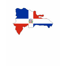 Dominican Republic flag map t-shirts by FlagStore Dominican Republic flag map t-shirts