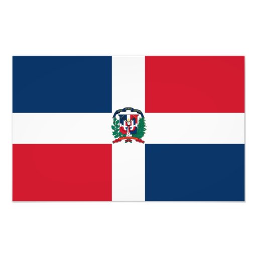 Dominican Republic Flag Photo Print Zazzle