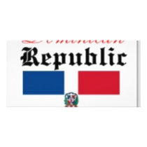Dominican Republic flag Photo Card