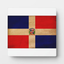 Dominican Republic Flag Plaque