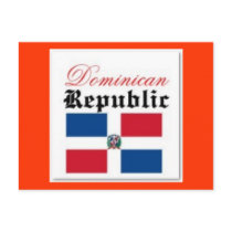 Dominican Republic flag Post Cards