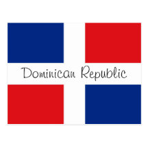 Dominican Republic flag Postcard