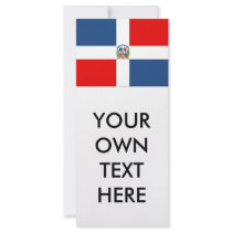 Dominican Republic Flag Personalized Rack Card