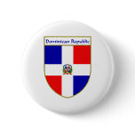 Dominican Republic Flag Shield Buttons