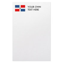 Dominican Republic Flag Custom Stationery