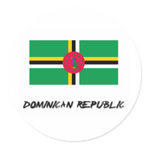 Dominican Republic Flag stickers by flagshirt Dominican Republic Flag stickers