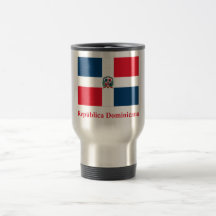 Dominican Republic Flag with Name in Spanish Coffee Mug