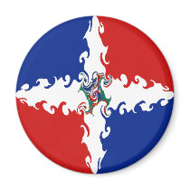 Dominican Republic Gnarly Flag magnets